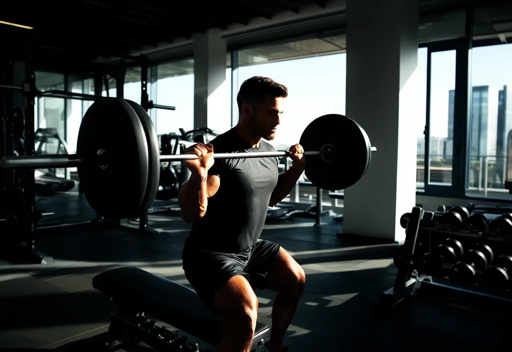 Entrenamiento de fuerza masculina
